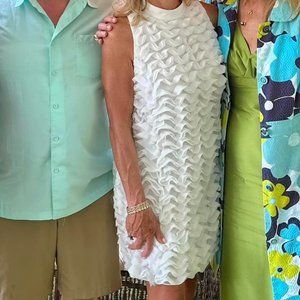 White ruffled dress Ted Baker size 3 (this is a medium/large)